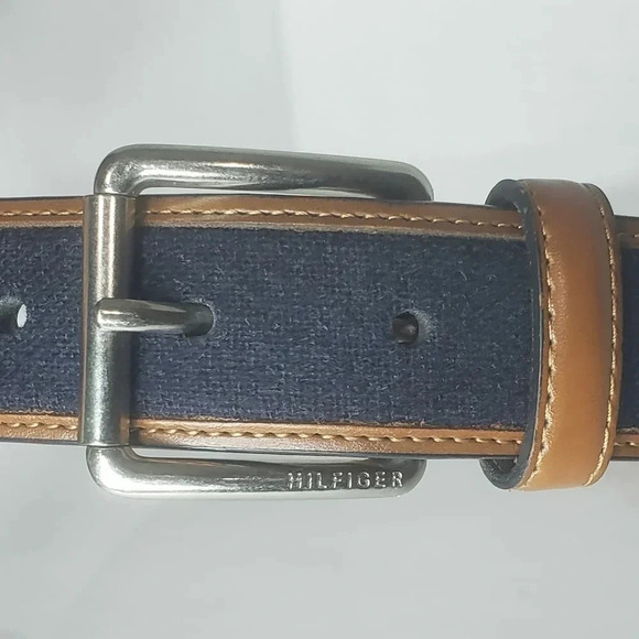 Tommy  Hilfiger Blue/Brown Mens Belt,Size 32/80. - Picture 4 of 5